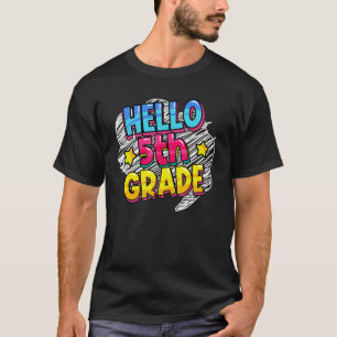 Camiseta Olá Quinta 5ª Série Volta às Aulas Primeiro Dia Ch