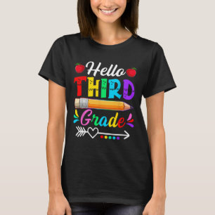 Camiseta Olá Retro 3ª Série Primeiro Dia De Aula Meninos
