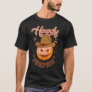 Camiseta Olá Rodeio de Abóbora Ocidental Caipira Outono Sul