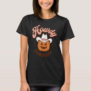 Camiseta Olá Rodeio de Abóbora Ocidental Country Outono Sul