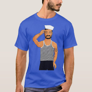 Camiseta Olá Sailor Engraçado Gay Art