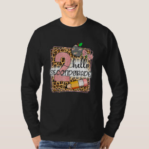 Camiseta Olá Segunda Série Estampa de Leopardo 2ª Série De