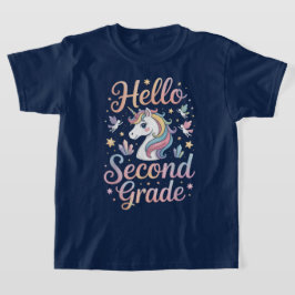 Camiseta Olá Segunda Série Laço Coquete Professora Menina