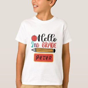 Camiseta Olá, segunda série personalizada de volta à divers