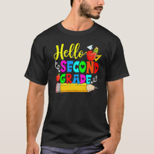 Camiseta Olá Segundo Ano De Volta À Escola No Primeiro Dia