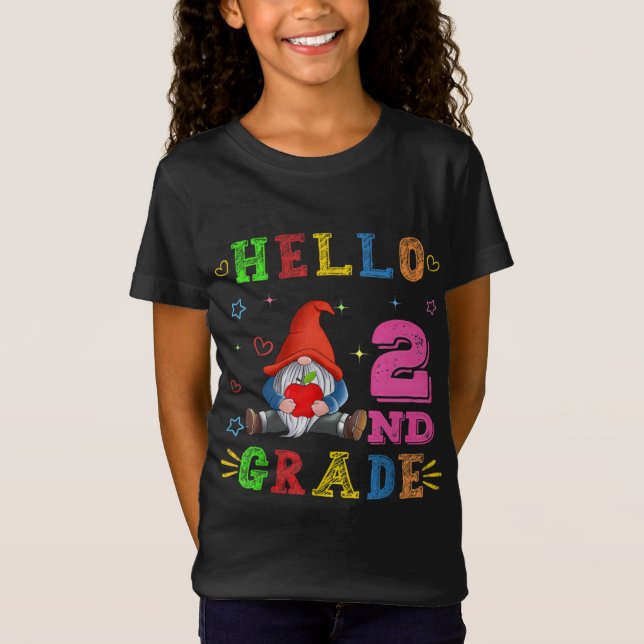 Camiseta Olá, segundo Grade Gnomo (Frente)
