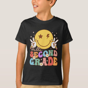 Camiseta Olá Segundo Grau Hippie Sorriso Face Vintage Costa