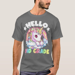 Camiseta Olá, segundo Segundo, Garotas do Unicórnio Cute de