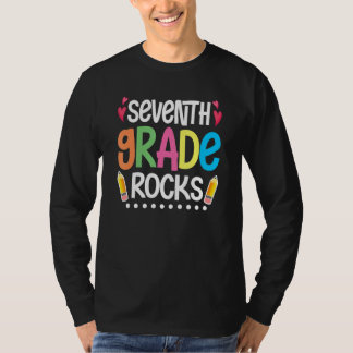 Camiseta Olá Sétima Série Roca Sétima Série Primeiro Dia 