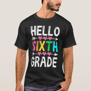 Camiseta Olá, Sexto Ano De Volta A Professores Mulheres Gar