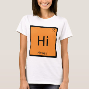 Camiseta Olá - Símbolo da Tabela Periódica da Química do Es