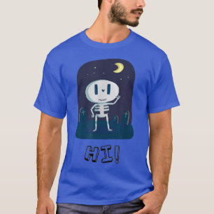 Camiseta Olá Skeleton Diga Oi