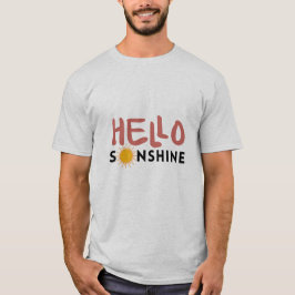 Camiseta Olá, Sonshine, Sun Rays, Verões de Verão