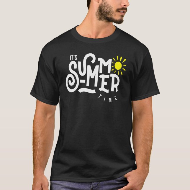 Camiseta Olá Sorvete de férias de verão Sun Beach Men Kids (Frente)