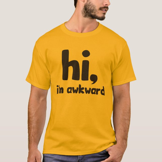 Camiseta Olá, sou Awkward (Frente)
