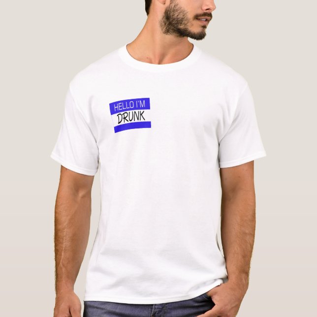 Camiseta Olá, sou Bebado (Frente)
