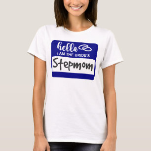 Camiseta Olá, sou o Crachá do nome do casamento Stepman da
