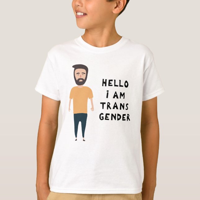 Camiseta Olá Sou Transgênero (Frente)