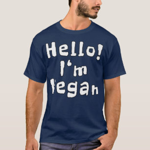 Camiseta Olá, sou Vegan Engraçado.