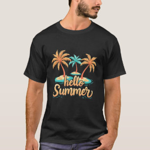Camiseta Olá Summer! Felicidade tropical