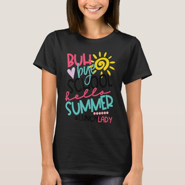 Camiseta Olá Summer Happy No Dia Passado Da Escola De Tchau (Frente)