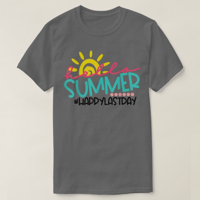 Camiseta Olá Summer Happy, Professor do Dia Passado (Frente do Design)