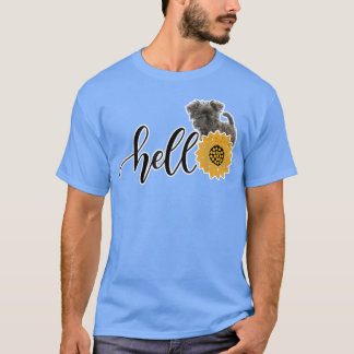 Camiseta Olá Sunflower Affenpinscher