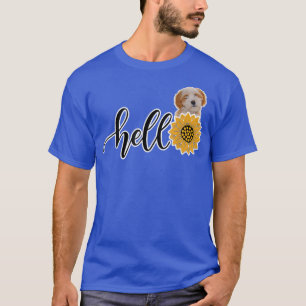 Camiseta Olá Sunflower Tibetan Terrier