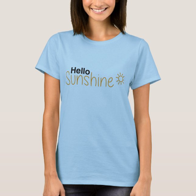 Camiseta Olá, Sunshine T-Shirt, Statement Tee (Frente)