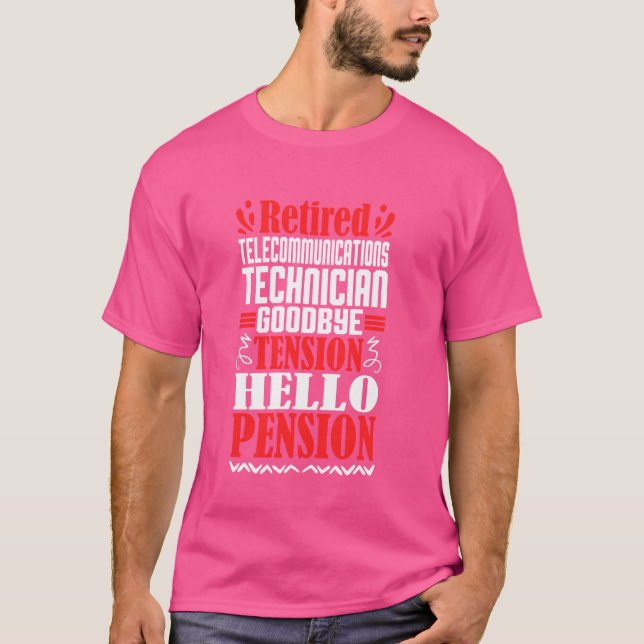 Camiseta Olá, Tecnologia de Telecomunicações Reformada por  (Frente)
