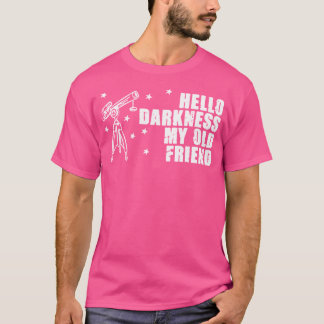 Camiseta Olá Telescópio Escuro Astronomia Espantosa Amor