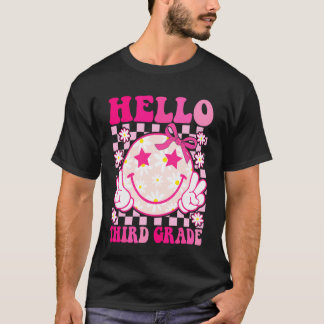Camiseta Olá Terceira Série Laço Coquete De Volta à Escola