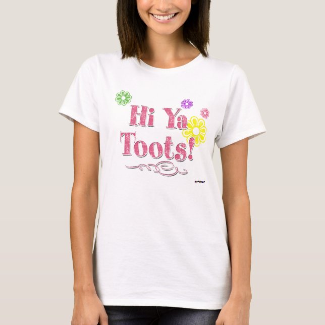 Camiseta Olá! Toots de Ya! rosa (Frente)