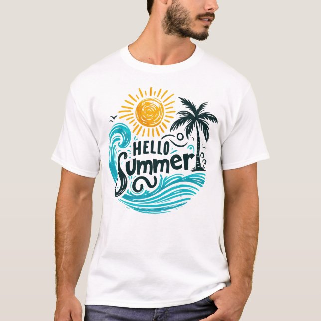 Camiseta Olá verão (Frente)