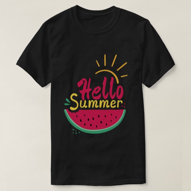 Camiseta olá verão (Frente do Design)