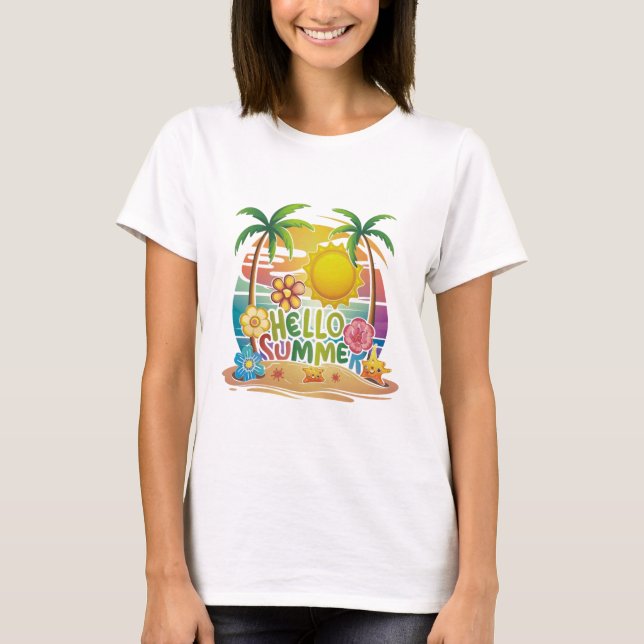 Camiseta Olá Verão (Frente)