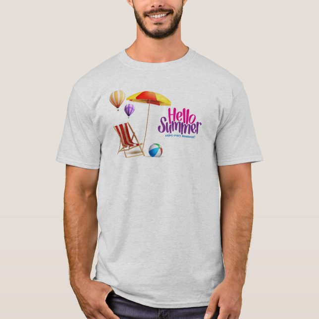 Camiseta Olá verão  (Frente)
