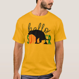 Camiseta Olá Verão ao Estilo Cachorro