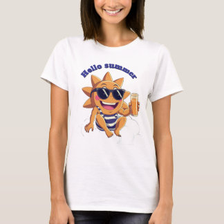 Camiseta Olá verão body de bebê