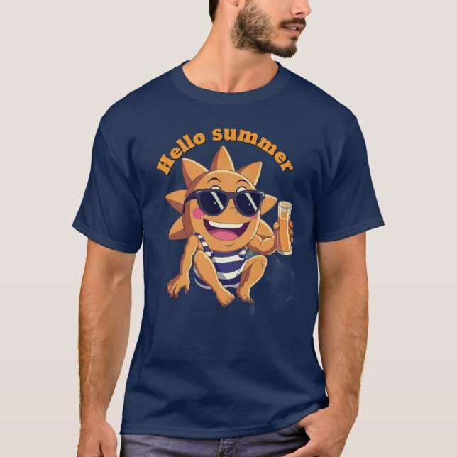 Camiseta Olá verão body de bebê (Frente)