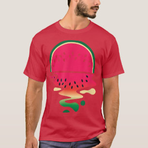 Camiseta Olá, Verão, Melancia Vermelha, Fruta tropical Vege