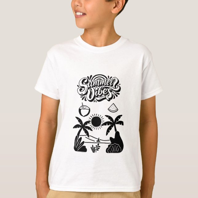 Camiseta  Olá Verão Vibrante   (Frente)