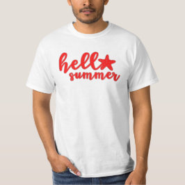 Camiseta Olá Vibrações de Verão - Gráficos Sazonais Diverti