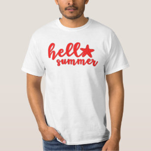 Camiseta Olá Vibrações de Verão - Gráficos Sazonais Diverti