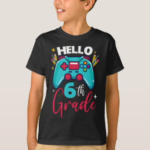 Camiseta Olá Vídeo do Nível do 6º Ano Desbloqueado Jogo Ck