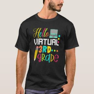Camiseta Olá Virtual 3rd Grade Back To School 2020