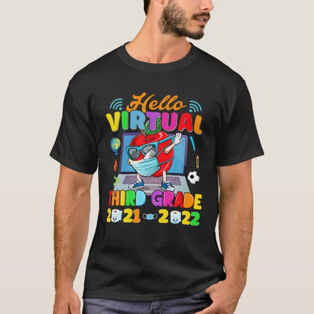 Camiseta Olá Virtual Terceiro Grau 2021-2022 Apple De Volta (Frente)