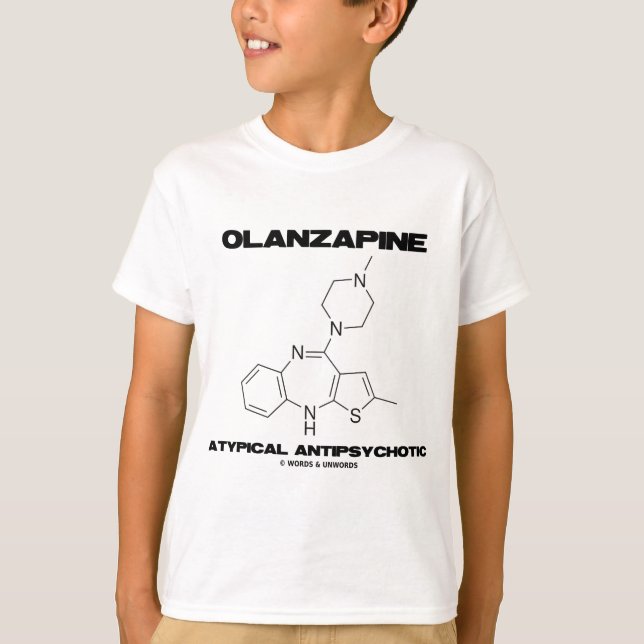 Camiseta OLANZAPINA Antipsicóticos Atípicos (Molécula) (Frente)