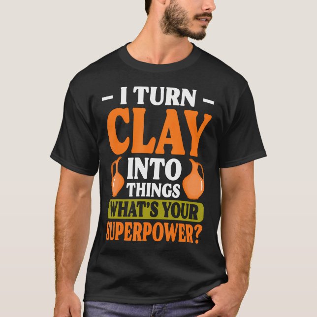 Camiseta Olaria Ceramista Oleiro À Mão Artista De Argila La (Frente)