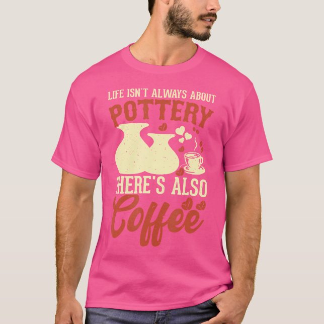 Camiseta Olaria de Café Argila Cerâmica Feita à Mão Artista (Frente)